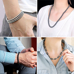 8 Strands 8 Styles Non-magnetic Synthetic Hematite Beads Strands&nbsp;G-TA0001-41