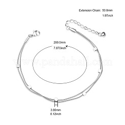 Stainless Steel Multi-Strand Anklets&nbsp;JA149A