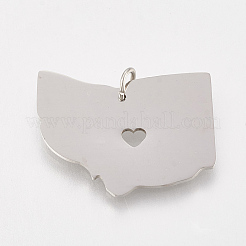 Tarnish Resistant 201 Stainless Steel Pendants&nbsp;LS-STAS-T038-55