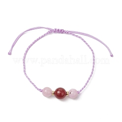 Round Natural Quartz & Carnelian Beaded Necklace & Bracelet & Dangle Earring Sets&nbsp;SJEW-JS01335