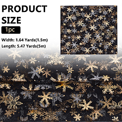 Snowflake Pattern Nylon Fabric&nbsp;DIY-WH0591-175A