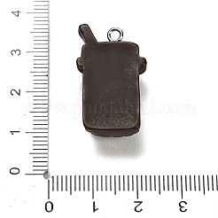 Opaque Resin Pendants&nbsp;RESI-G131-02B