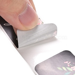 Flower Pattern Paper Gift Tag Stickers&nbsp;DIY-C011-01A