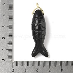 Natural & Synthetic Mixed Gemstone Carved Pendants&nbsp;G-P599-07G
