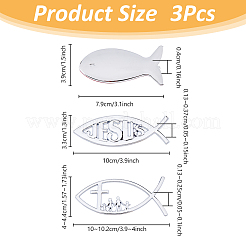 3 Styels Alloy Self-adhesive Car Stickers&nbsp;DIY-FH0007-02