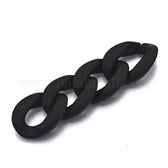 Opaque Spray Painted Acrylic Linking Rings&nbsp;OACR-S021-19A-C01