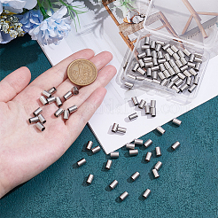 100Pcs 304 Stainless Steel Tube Beads&nbsp;STAS-UN0063-82B-P