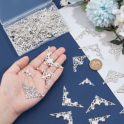 100Pcs 4 Styles Iron Filigree Joiners Sets&nbsp;IFIN-PH0002-18P