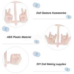 8Sets PVC BJD Doll Gesture Accessories&nbsp;DIY-GO0002-51