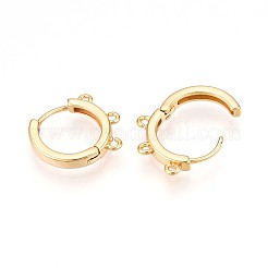 Brass Hoop Earring Finding&nbsp;KK-N261-61G