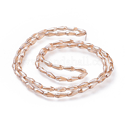 Electroplate Glass Beads Strands&nbsp;X-EGLA-L015-PL-A02