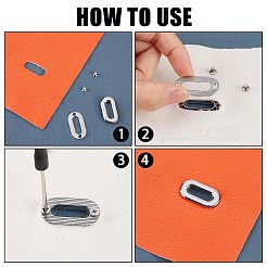 12Pcs Alloy Eyelet Grommets for Bag&nbsp;FIND-GF0004-58