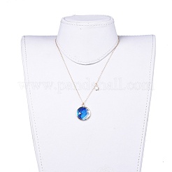 Alloy Enamel Pendant Necklaces&nbsp;NJEW-JN02483