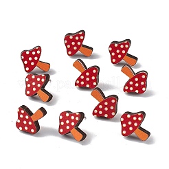 Natual Wood Easter Stud Earrings&nbsp;EJEW-C013-02C
