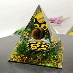 Resin Orgonite Pyramids  with  Ball&nbsp;PW-WG11318-01