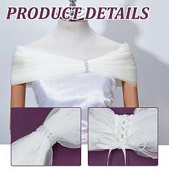 1Pc Detachable Tulle Polyester Shawls&nbsp;AJEW-GA0008-20B