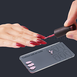 8Pcs 2 Colors Transparent Acrylic Color Palette&nbsp;MRMJ-HS0001-05