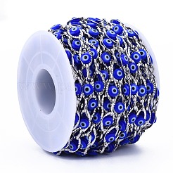 304 Stainless Steel Textured Oval Cable Chains&nbsp;CHS-T003-33P-02