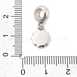 304 Stainless Steel European Dangle Charms&nbsp;STAS-O097-41P-1