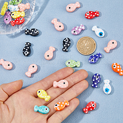 35Pcs 10 Styles Handmade Porcelain Beads&nbsp;PORC-HS0001-13