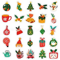 50Pcs Christmas Theme Cartoon Paper Stickers&nbsp;DIY-P085-12