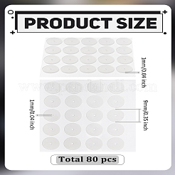 80Pcs Silicone Ear Nuts&nbsp;SIL-LP0001-08