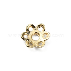 6-Petal Brass Bead Caps&nbsp;FIND-WH0110-144
