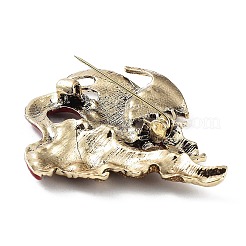 Dragon Rhinestone Brooches&nbsp;JEWB-K018-15AG