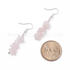 Natural Rose Quartz Chips Beaded Jewelry Set&nbsp;SJEW-JS01232-06