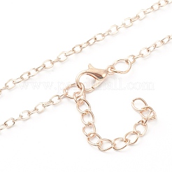 Openable Alloy Pendant Necklaces&nbsp;NJEW-M186-02RGP