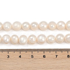 Natural Cultured Freshwater Pearl Beads Strands&nbsp;PEAR-I007-07J-06A