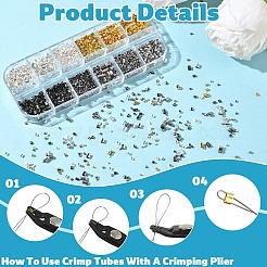 Tube Brass Crimp Beads&nbsp;DIY-YW0017-13
