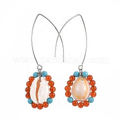 Stainless Steel Dangle Earrings&nbsp;EJEW-JE02965-03
