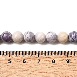 Natural Purple Stripe Jasper Beads Strands&nbsp;G-K350-C03-8mm-01