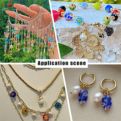 50Pcs Handmade Millefiori Beads Pendants&nbsp;PALLOY-PH0022-35