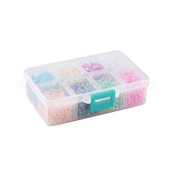 1 Box 6/0 Glass Seed Beads Ceylon Round  Loose Spacer Beads&nbsp;SEED-X0050-4mm-01