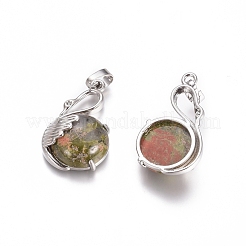 Natural Unakite Pendants&nbsp;G-L512-N17