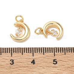 SHEGRACE Brass Micro Pave Cubic Zirconia Pendants&nbsp;XGRQ3D664-464G
