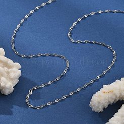 2MM 304 Stainless Steel Textured Dapped Chain Necklaces&nbsp;NJEW-T016-14P
