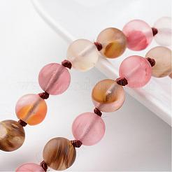 Natural Tigerskin Glass Necklaces&nbsp;NJEW-D264-16