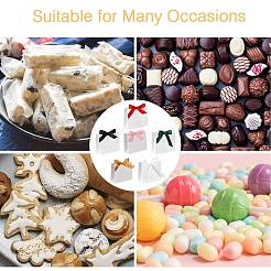30Pcs 6 Colors White Cardboard Paper Wedding Candy Boxes with Ribbon&nbsp;CON-FS0001-26