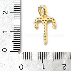 925 Sterling Silver Micro Pave Clear Cubic Zirconia Pendants&nbsp;STER-Z012-06G-07