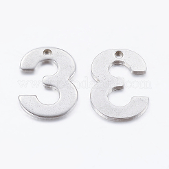 Tarnish Resistant 201 Stainless Steel Pendants&nbsp;STAS-F128-01P-3
