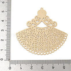 Rack Plating Brass Pendants&nbsp;KK-S400-09KCG