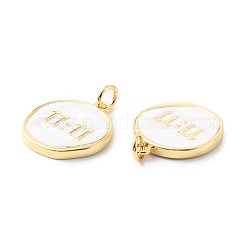 Rack Plating Brass Pendants with Jump Ring&nbsp;KK-F852-22G