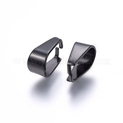 304 Stainless Steel Snap On Bails Ion Plating(IP)&nbsp;STAS-P214-08B-02