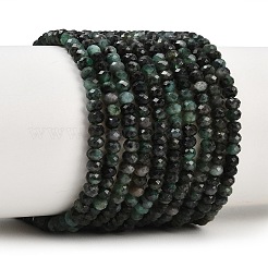 Natural Emerald Beads Strands&nbsp;G-B175-A20-2x3mm