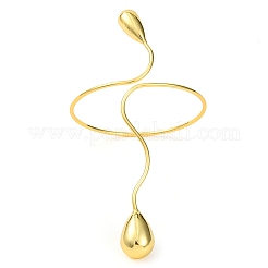 Brass Cuff Bangles for Women&nbsp;BJEW-F477-01G