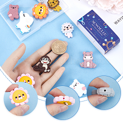 12Pcs 12 Style Food Grade Eco-Friendly Silicone Focal Beads&nbsp;SIL-SC0001-47