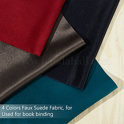 4Pcs 4 Colors Faux Suede Fabric&nbsp;DIY-OC0011-99B